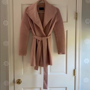 Sentaler blush wool belted sweater size S